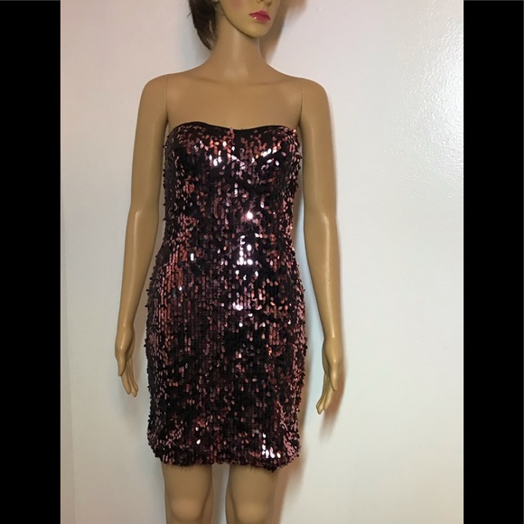 As U Wish Dresses & Skirts - As U Wish Strapless Sequin Dress